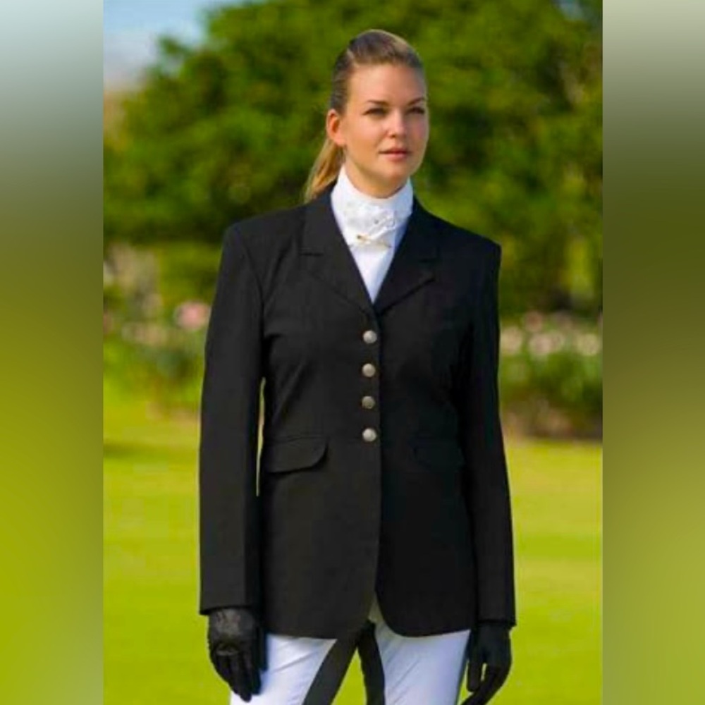 ISABELL WERTH Black Equestrian Riding Show Jacket